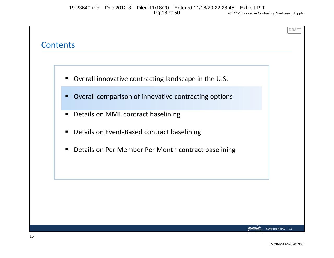 Agenda slide 18 from Purdue Opioids_ High Impact Interventions To Rapidly Address Market Access Challenges