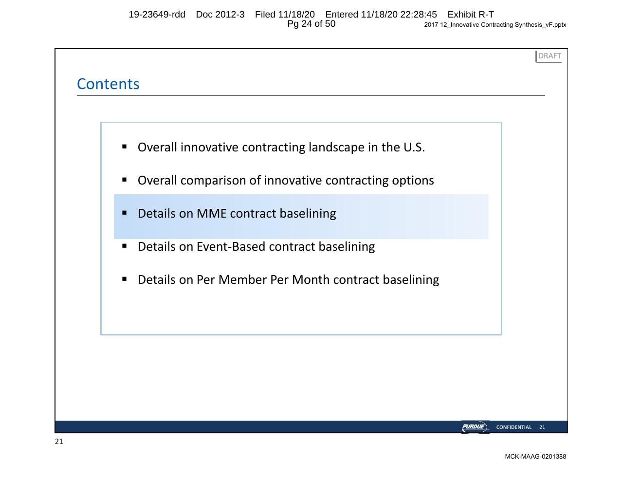 Agenda slide 24 from Purdue Opioids_ High Impact Interventions To Rapidly Address Market Access Challenges