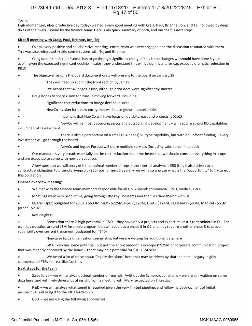 Text slide 47 from Purdue Opioids_ High Impact Interventions To Rapidly Address Market Access Challenges