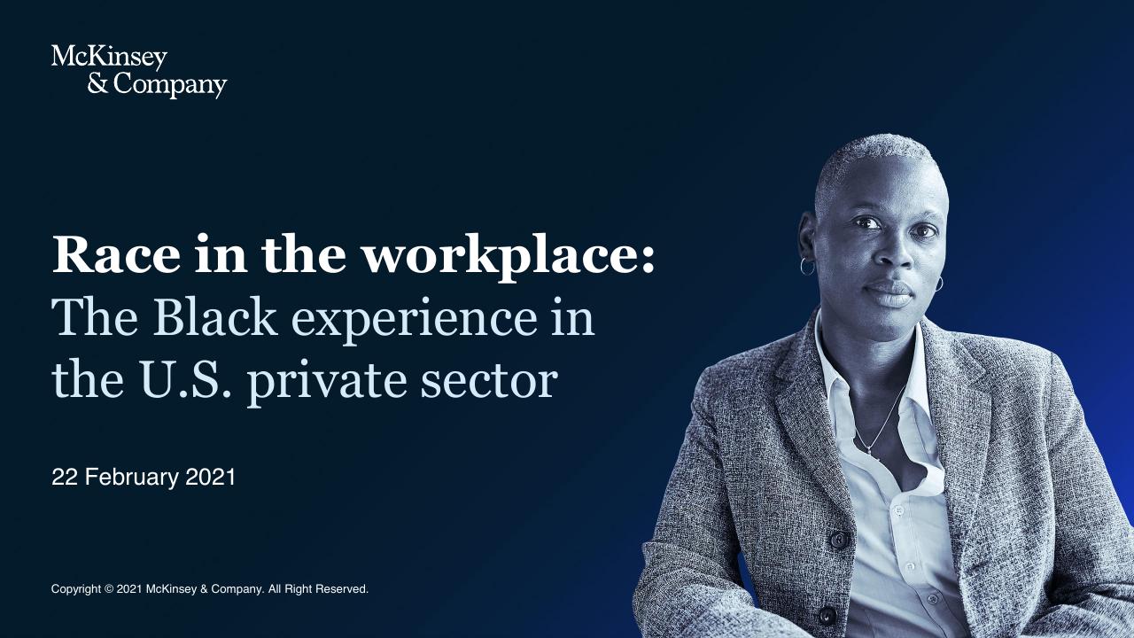 Race In The Workplace_ The Black Experience In The US Private Sector consulting deck cover