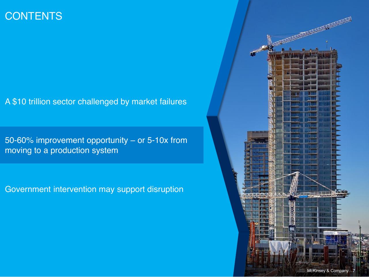 Text slide 7 from Reinventing Construction A Route To Higher Productivity