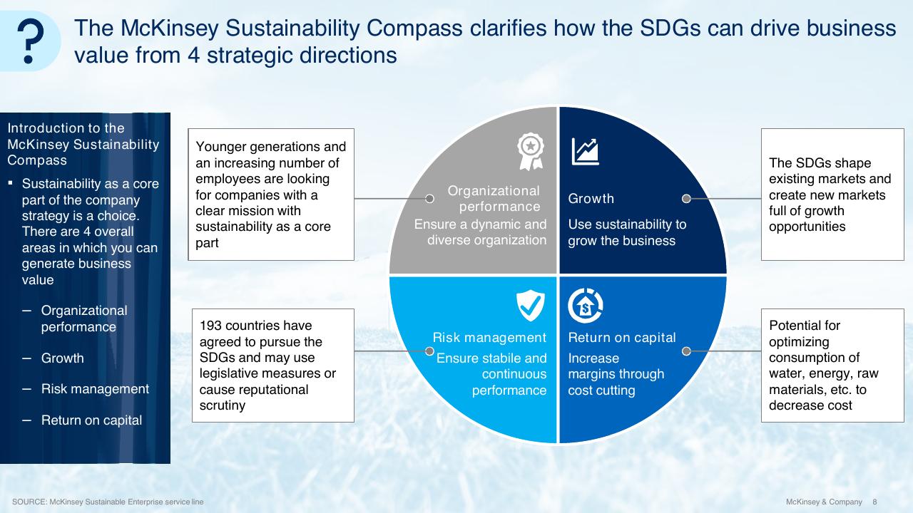 Framework slide 8 from Sdg Guide For Business Leaders McKinsey