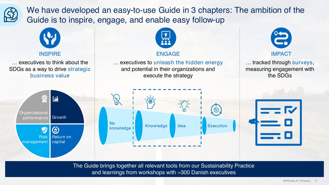 Framework slide 17 from Sdg Guide For Business Leaders McKinsey