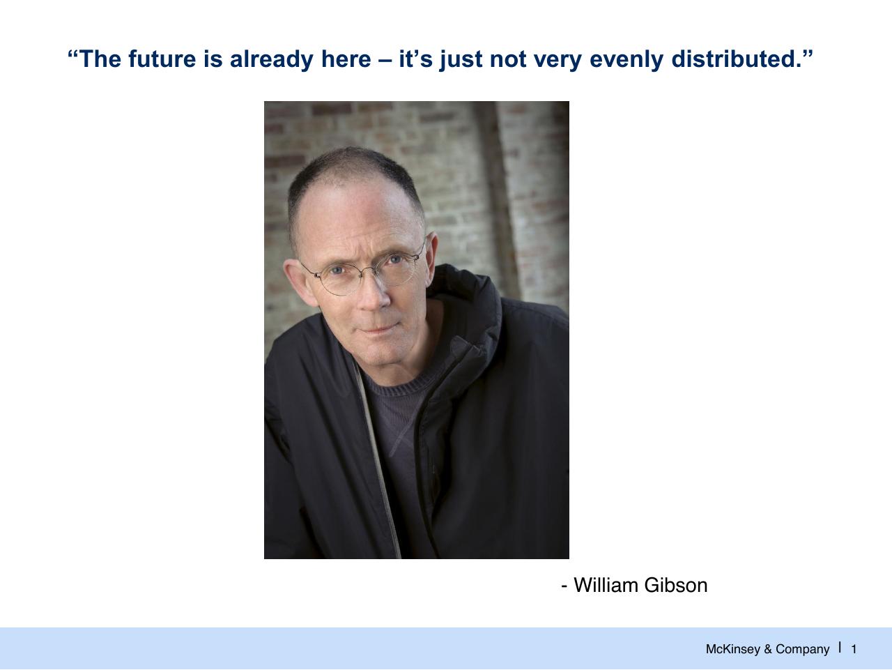 Quote slide 2 from The Internet Of Things And Big Data Opportunities For Value Creation
