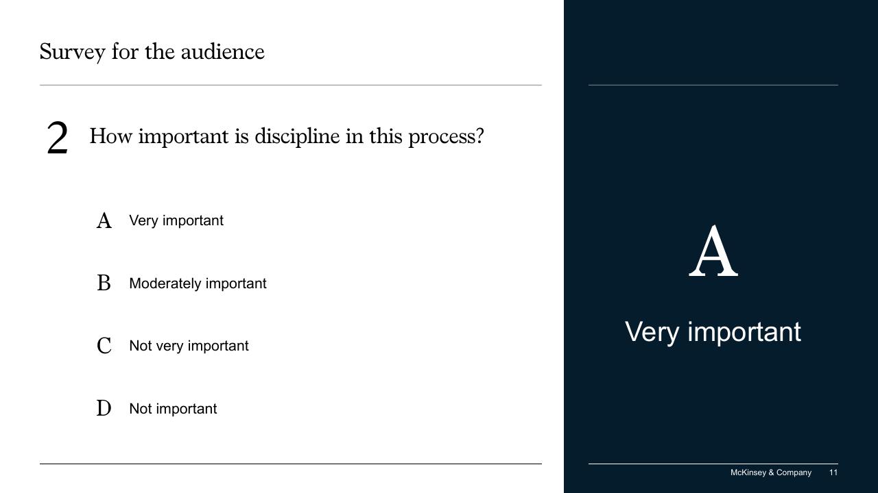 Text slide 11 from The Secret Of Transformations McKinsey