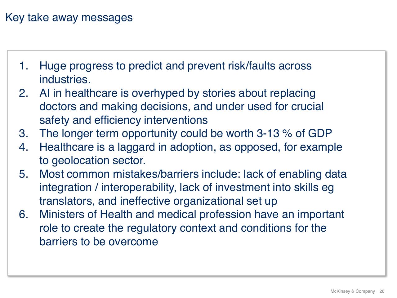 Text slide 26 from Using Artificial Intelligence To Prevent Healthcare Errors From Occurring