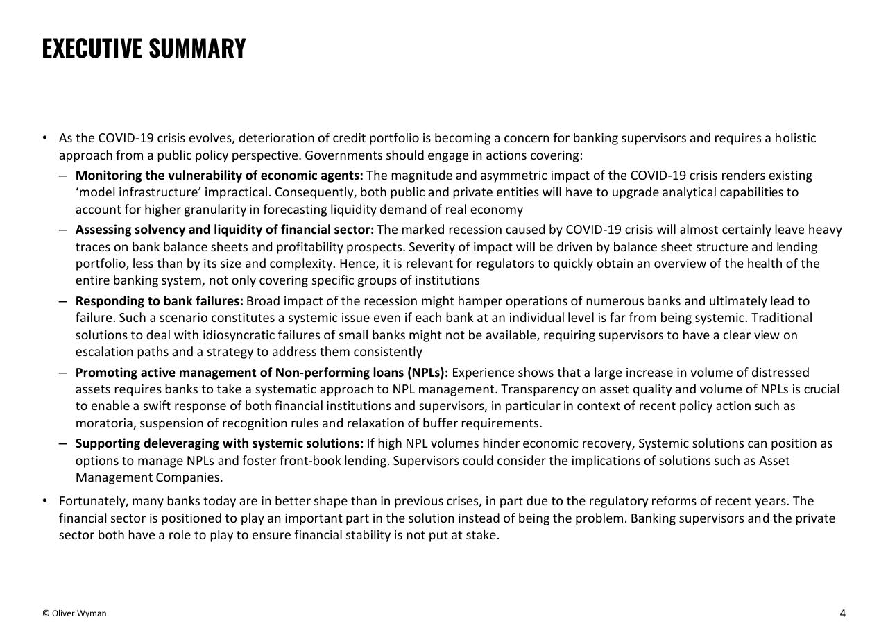 Text slide 4 from Building Up Immunity Of The Financial Sector