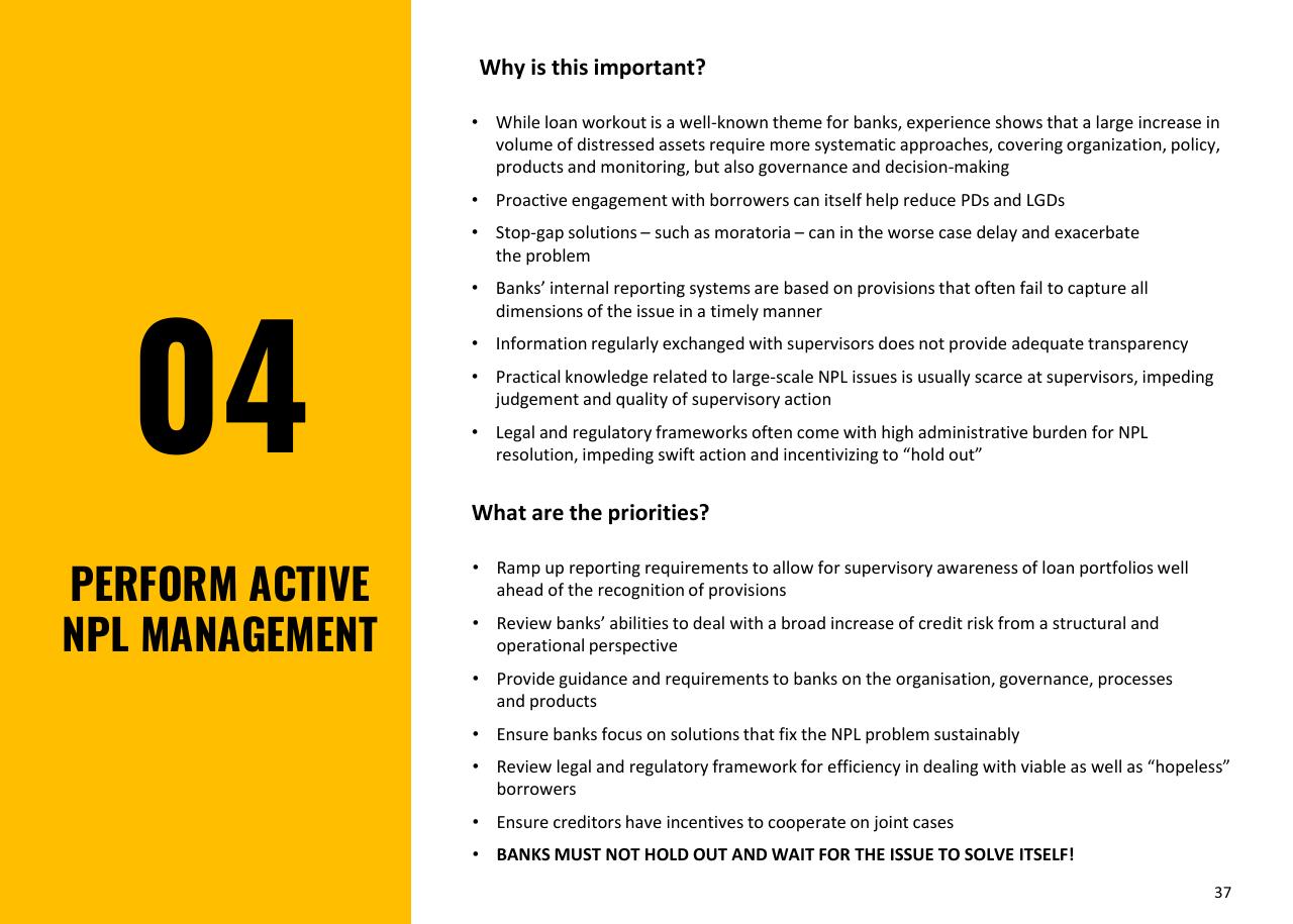 Text slide 37 from Building Up Immunity Of The Financial Sector