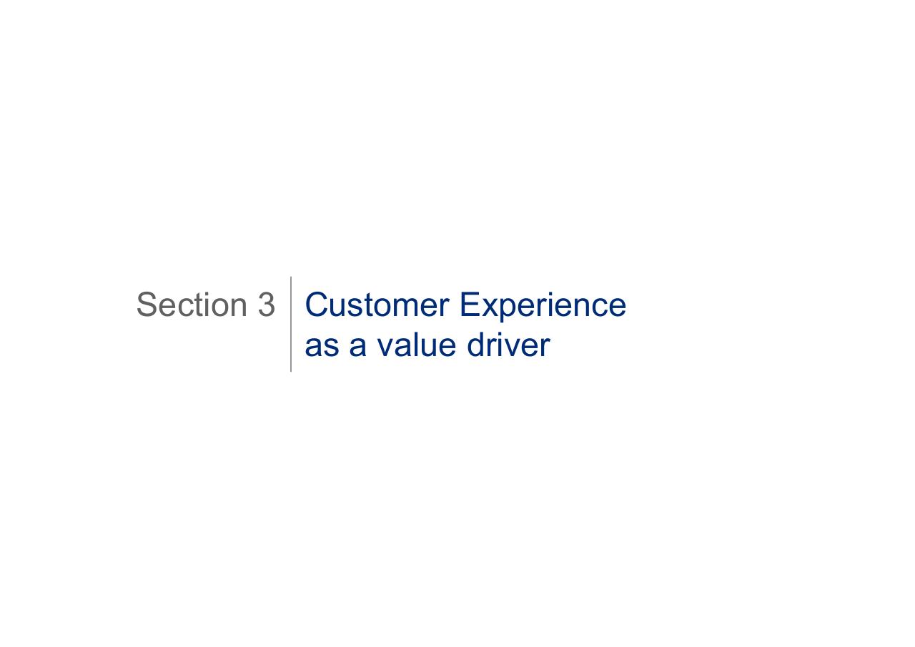 Section Divider slide 15 from Customer Experience 14bn Risk Oliver Wyman
