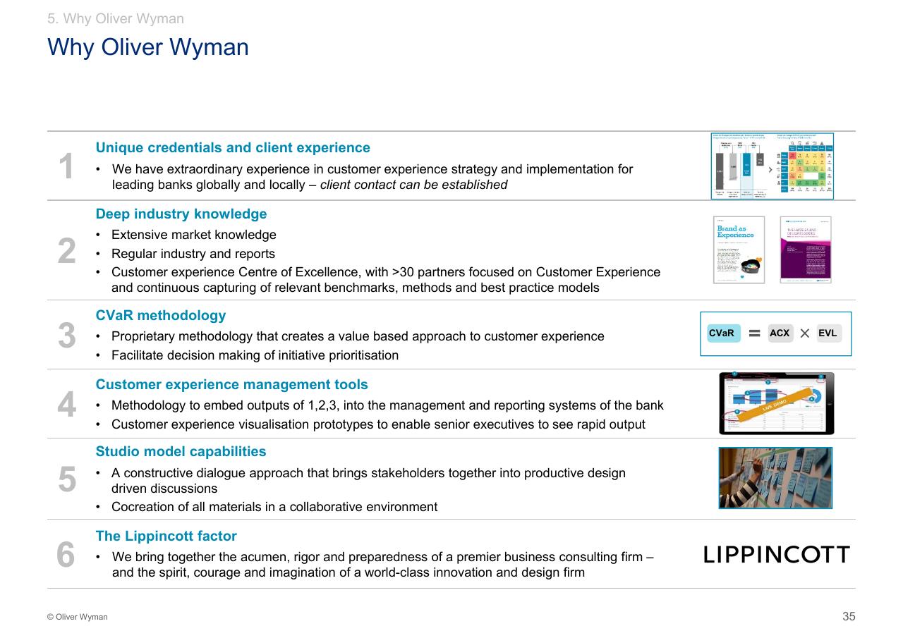 Process slide 36 from Customer Experience 14bn Risk Oliver Wyman