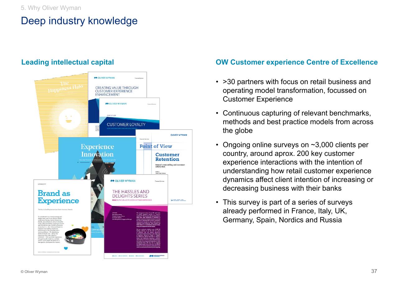 Text slide 38 from Customer Experience 14bn Risk Oliver Wyman