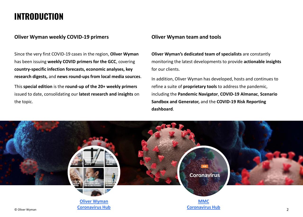Comparison slide 2 from Oliver Wyman COVID 19 Special Primer