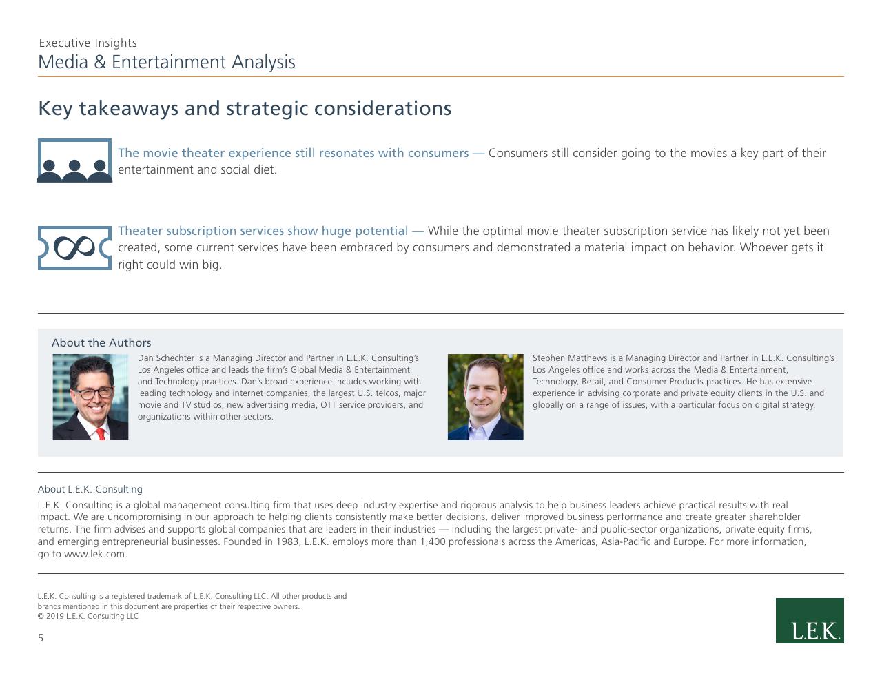 Text slide 5 from 2019 Media Entertainment Study