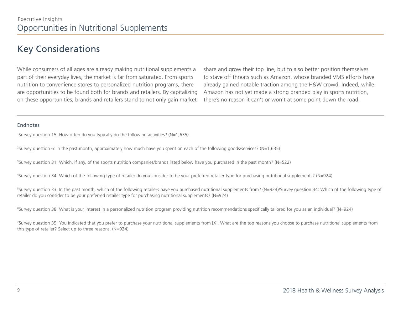 Text slide 9 from 5 Opportunities In The Nutritional Supplements Industry