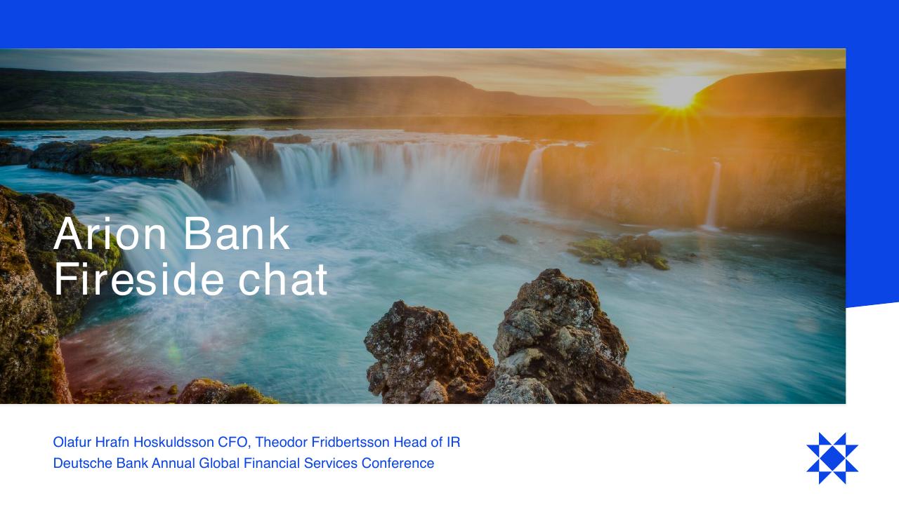 Arion Bank Fireside Chat Other Group consulting deck cover