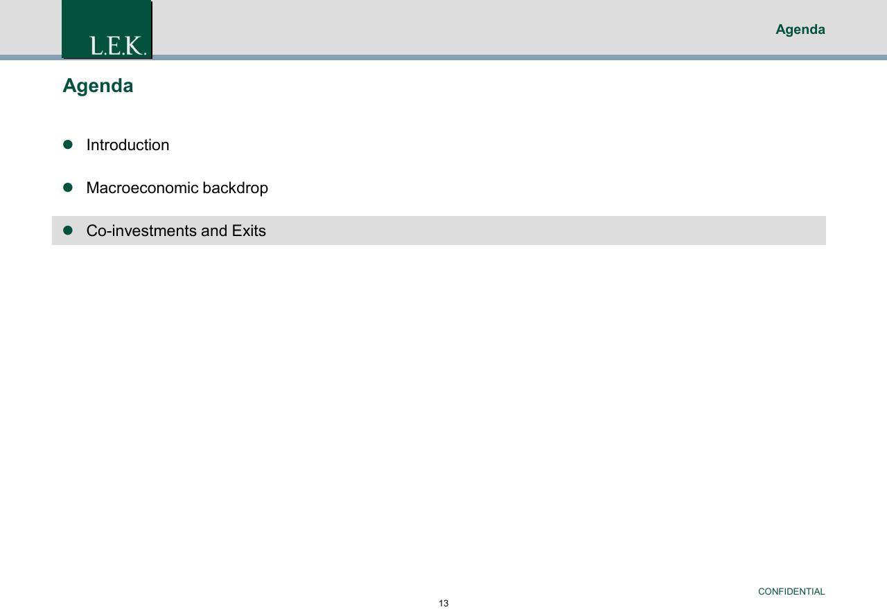 Agenda slide 14 from China Exit Or Co Investment Opportunities For German Pe Investors