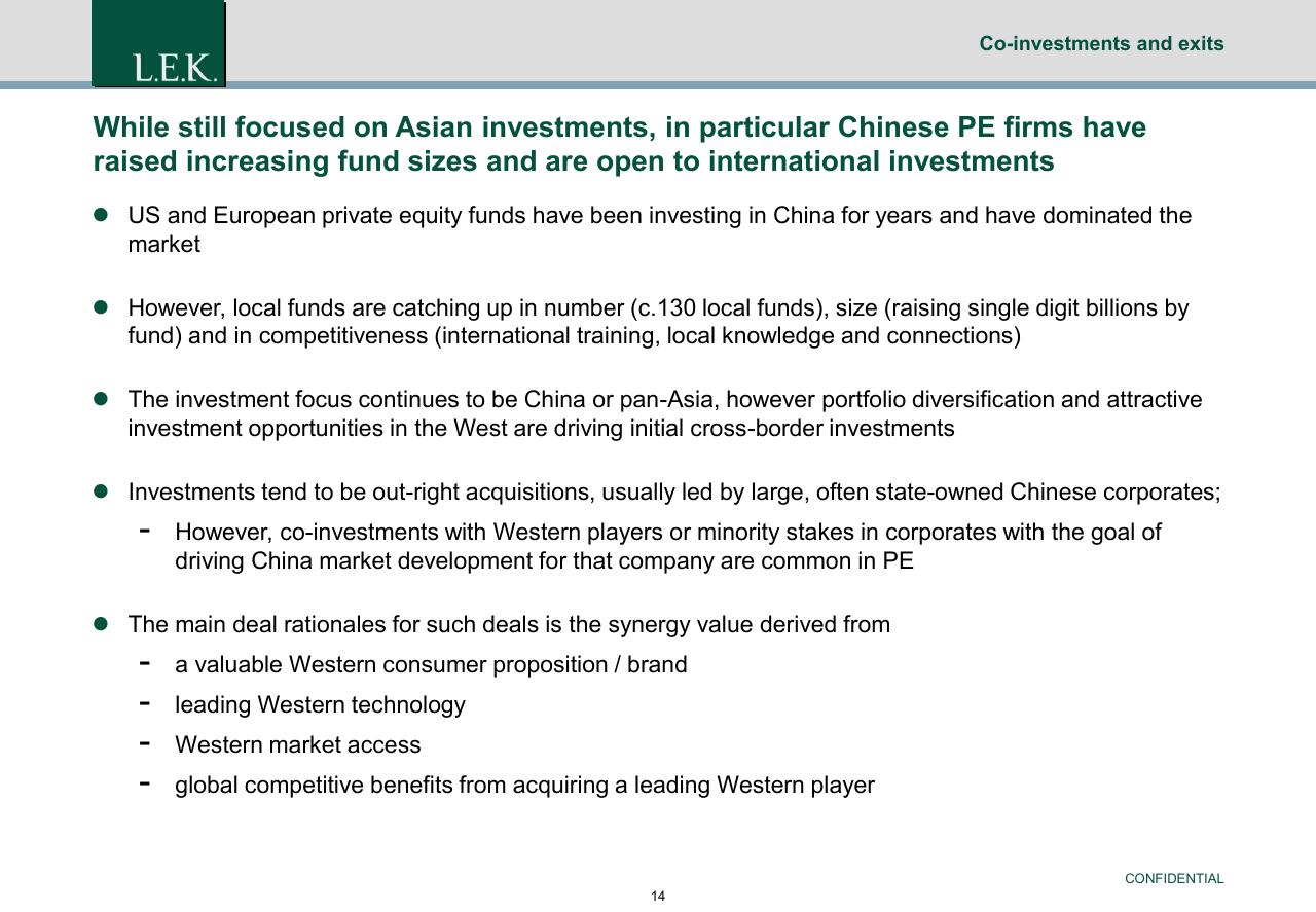 Text slide 15 from China Exit Or Co Investment Opportunities For German Pe Investors