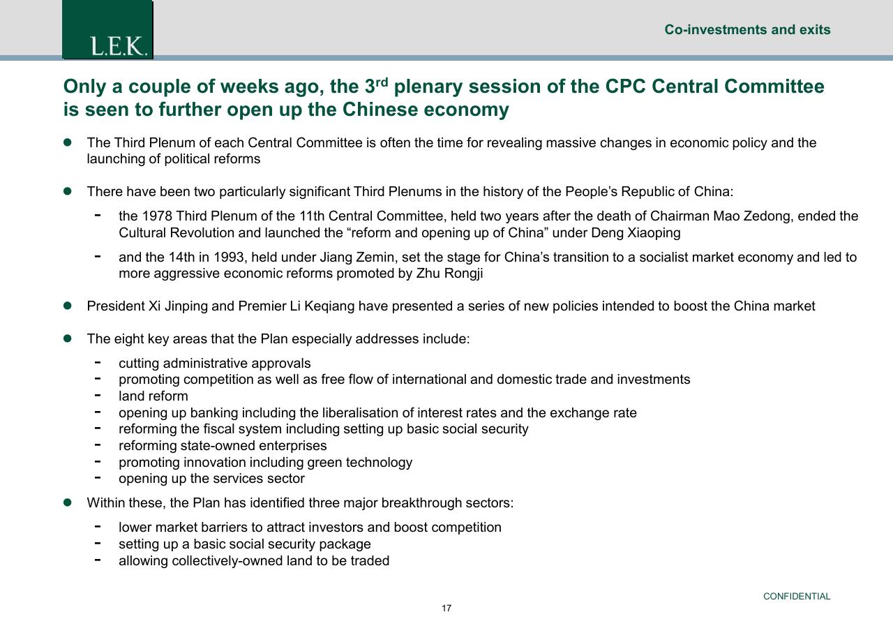 Text slide 18 from China Exit Or Co Investment Opportunities For German Pe Investors