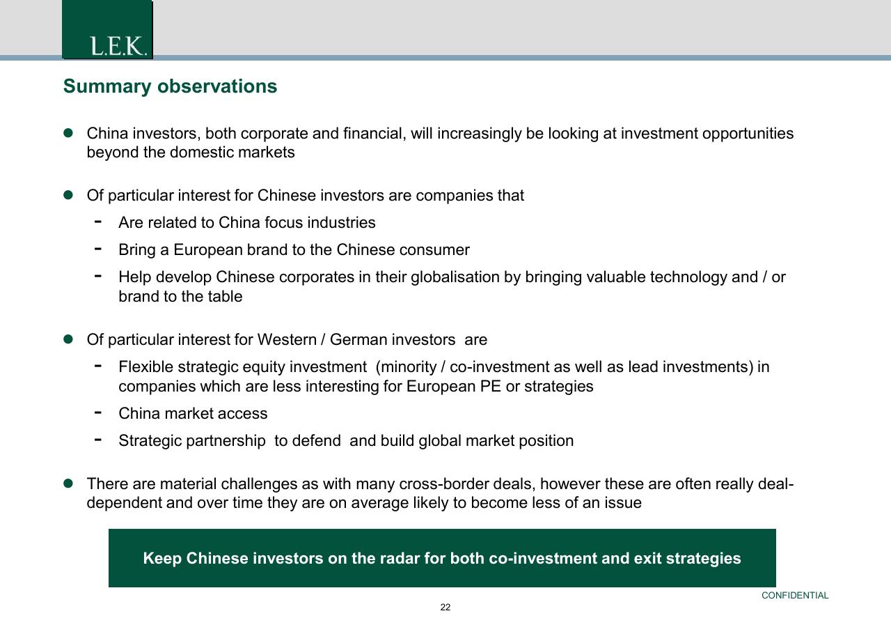Text slide 23 from China Exit Or Co Investment Opportunities For German Pe Investors