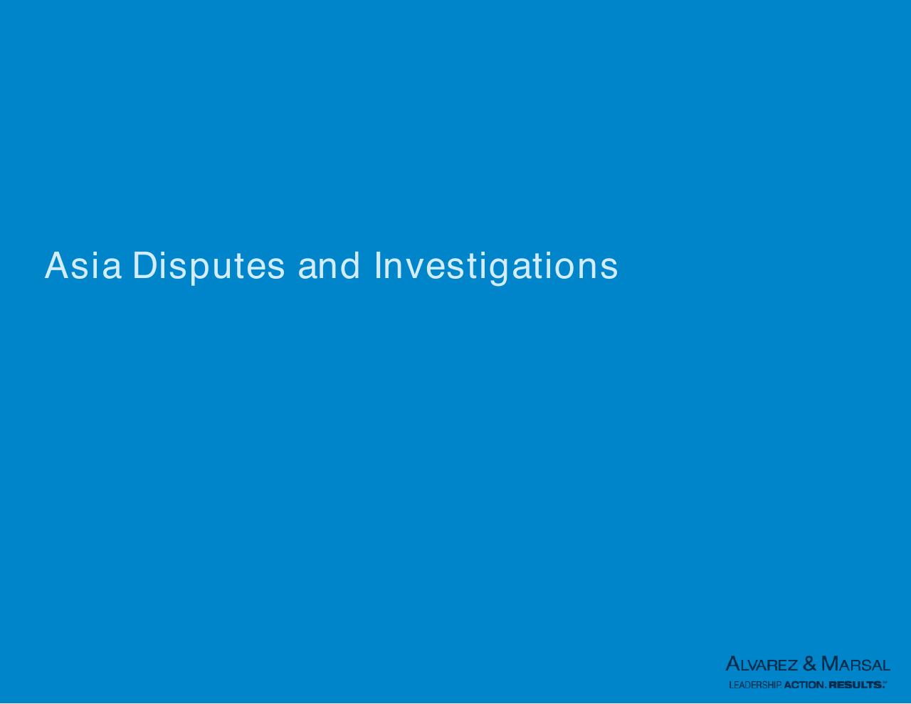 Section Divider slide 32 from Introduction To Am Services In Asia Other Group