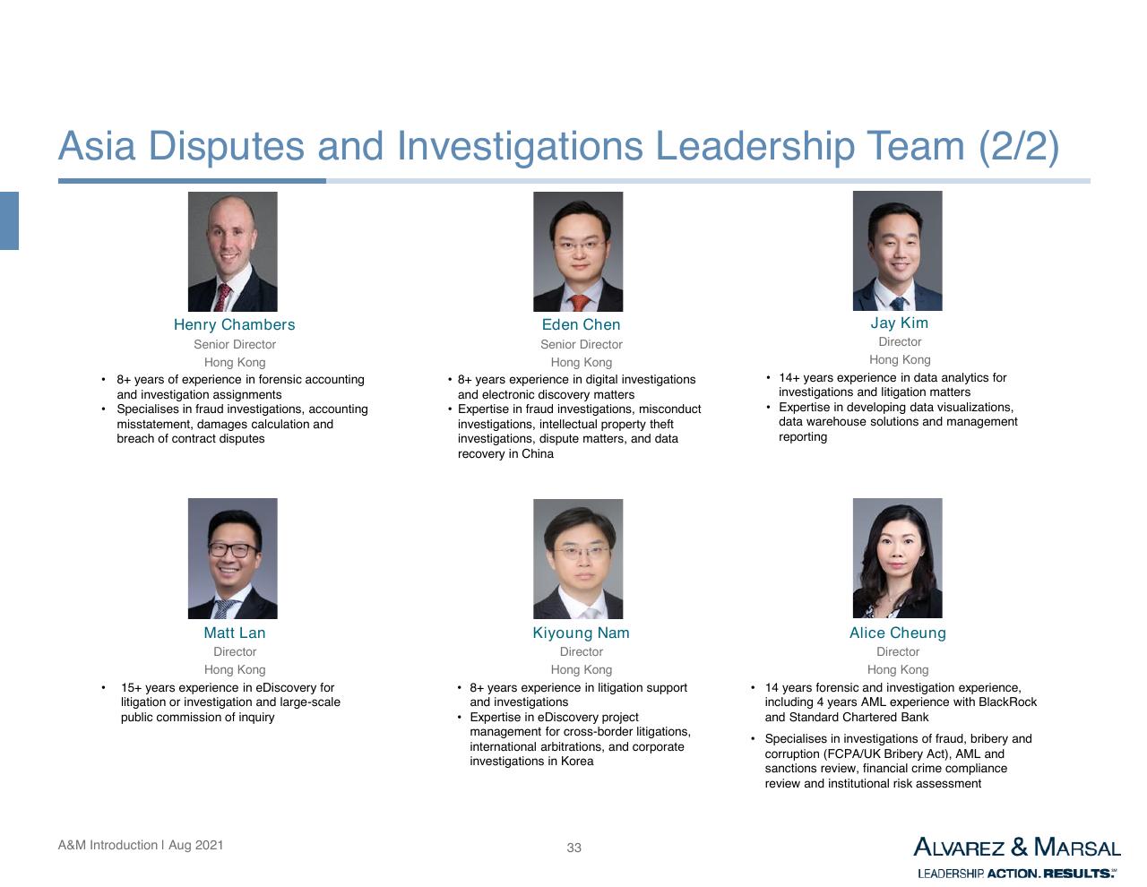 Team slide 34 from Introduction To Am Services In Asia Other Group
