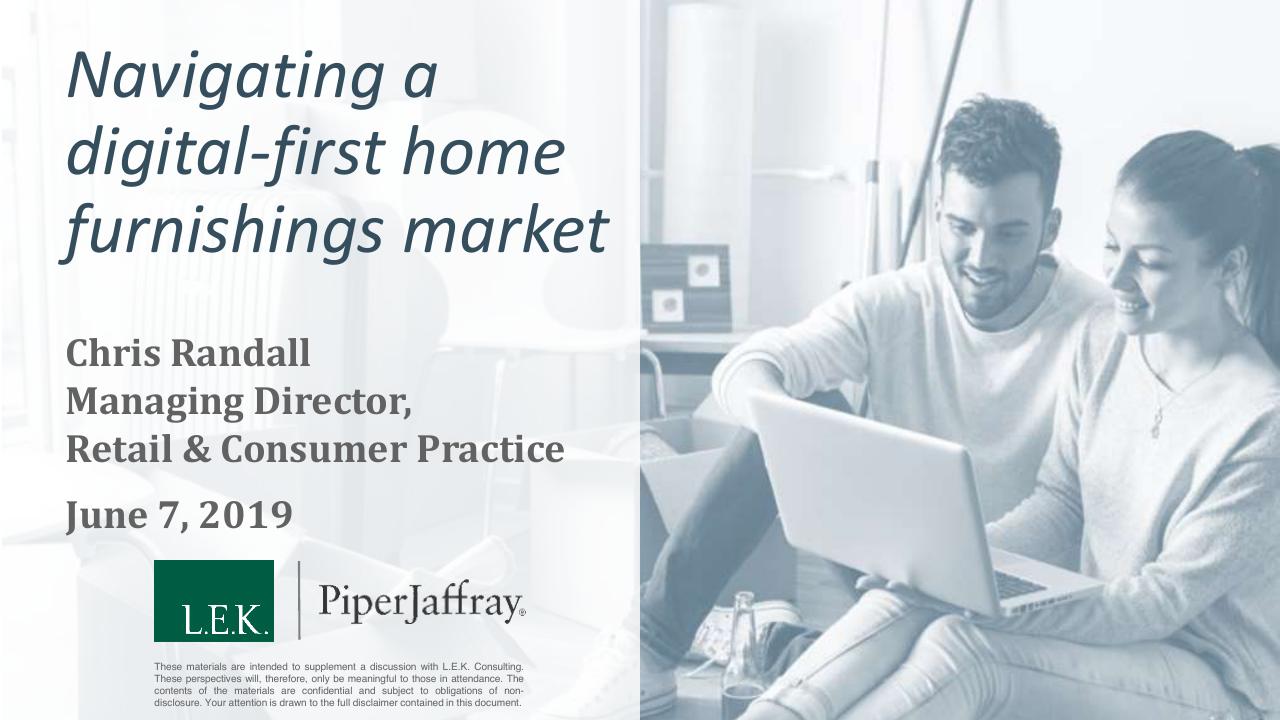 Navigating A Digital First Home Furnishings Market consulting deck cover