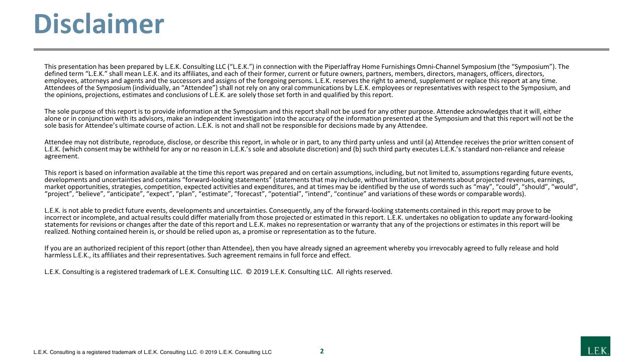 Text slide 2 from Navigating A Digital First Home Furnishings Market