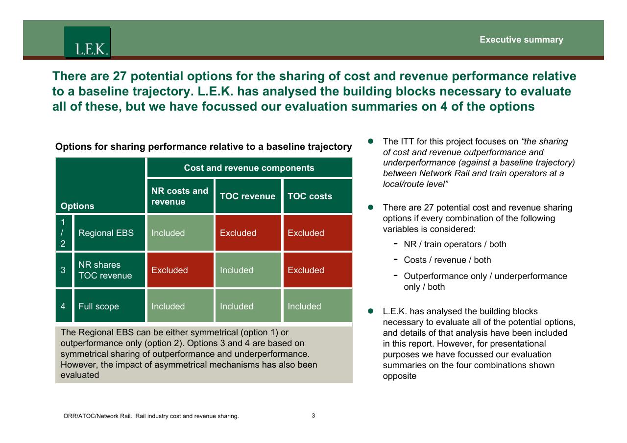 Table slide 4 from Orr_atoc_network Rail Rail Industry Cost And Revenue Sharing