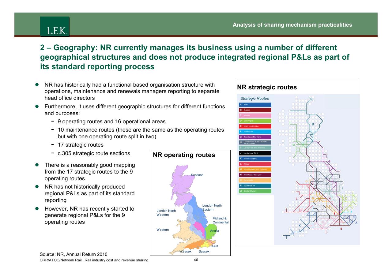Text slide 47 from Orr_atoc_network Rail Rail Industry Cost And Revenue Sharing
