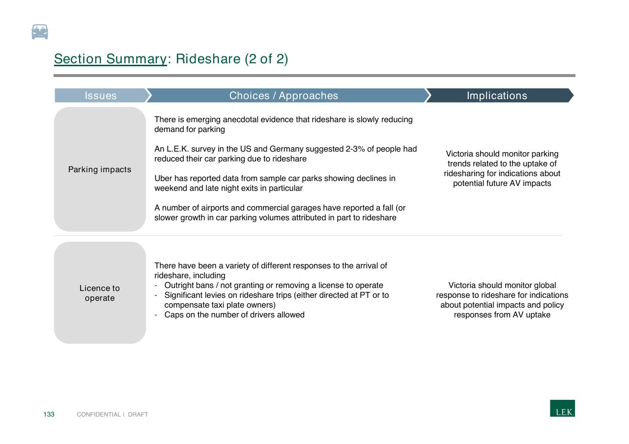 Table slide 133 from Pursuing Customer Inspired Growth An Answer To The Growth Imperative