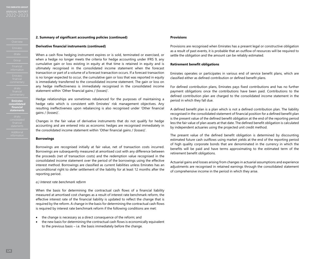 Text slide 118 from Annual Report 2023 2022