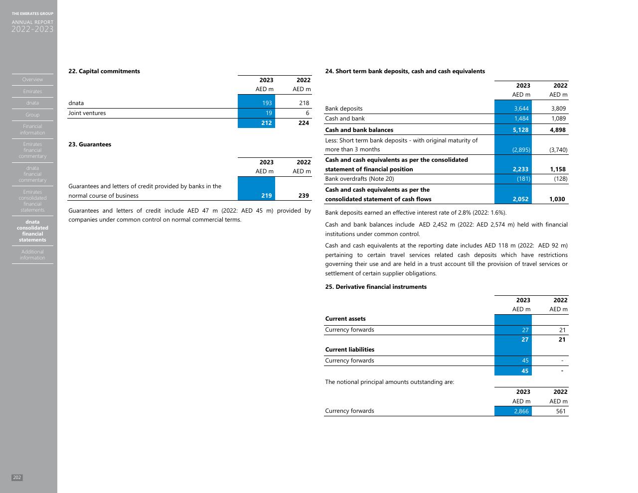 Financial Analysis slide 194 from Annual Report 2023 2022