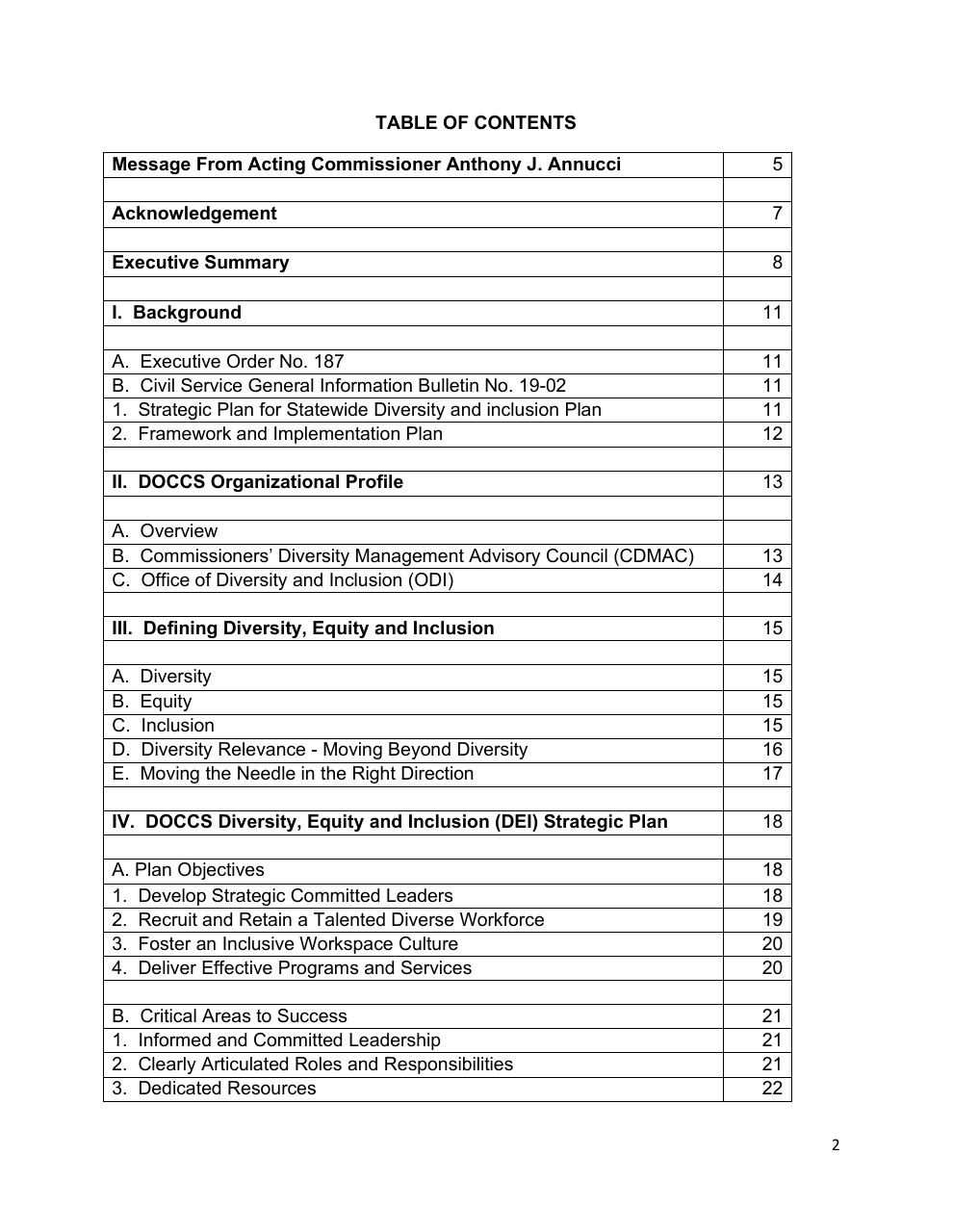 Agenda slide 2 from Diversity Equity And Inclusion Five Year Strategic Plan 2021 2025