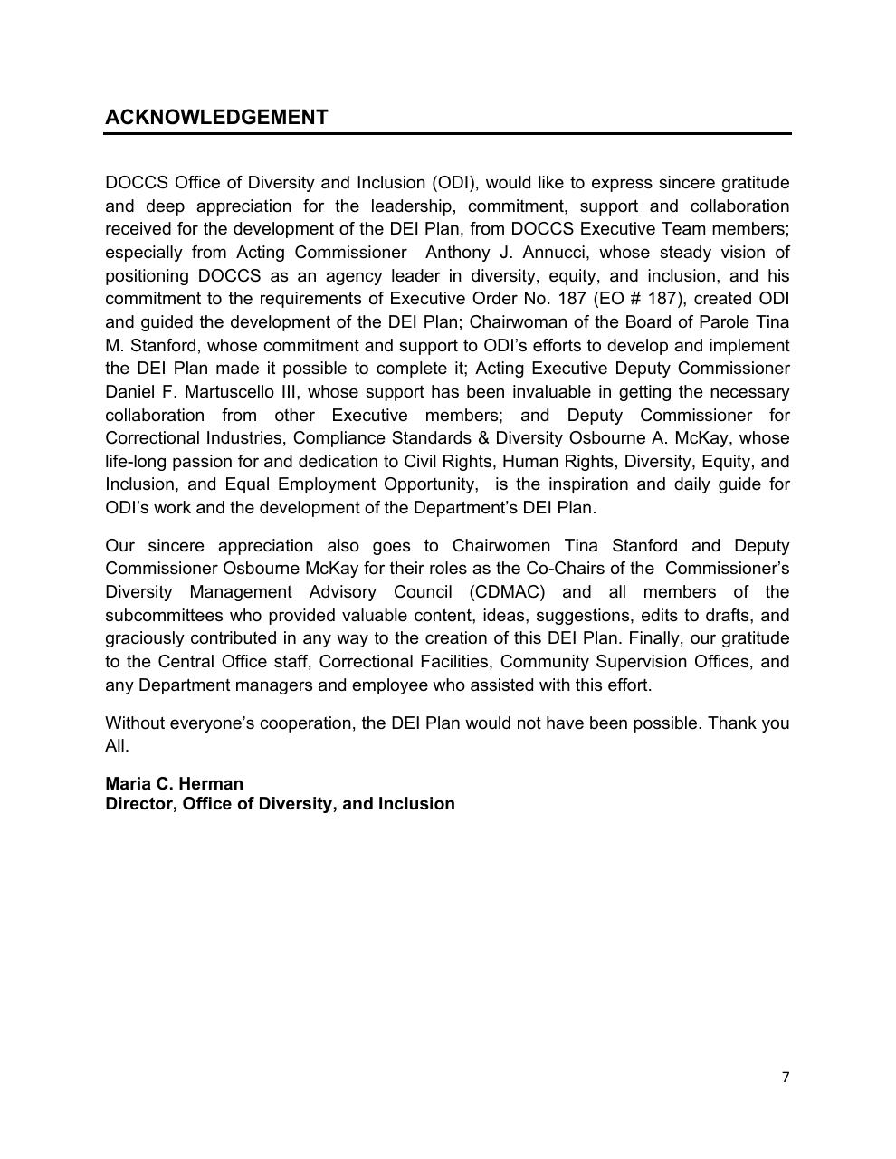 Text slide 7 from Diversity Equity And Inclusion Five Year Strategic Plan 2021 2025