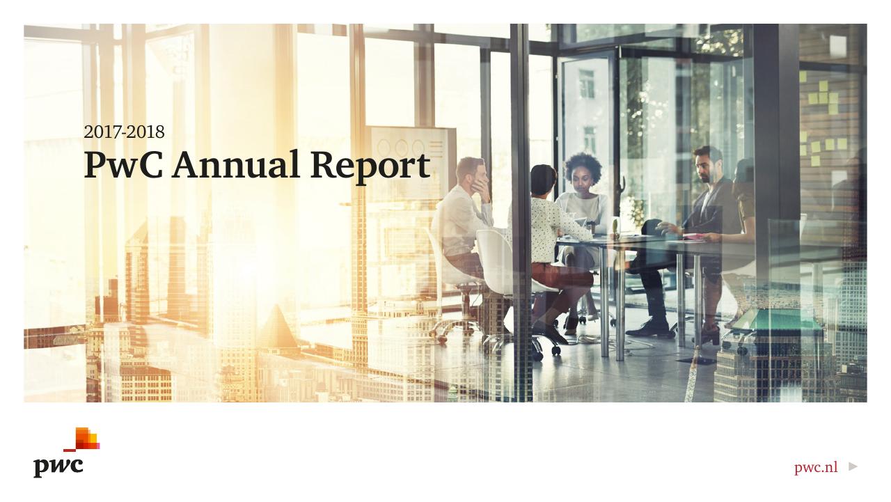 2017 2018 PwC Annual Report PwC consulting deck cover
