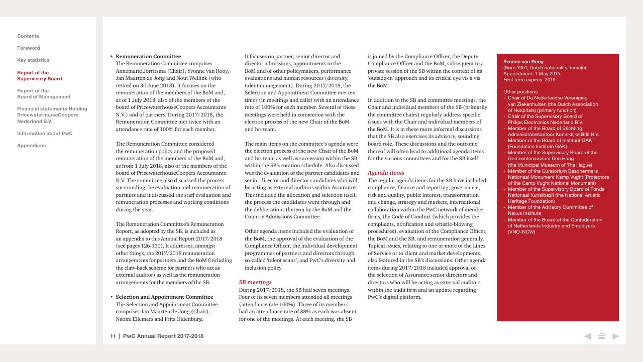 Text slide 11 from 2017 2018 PwC Annual Report PwC