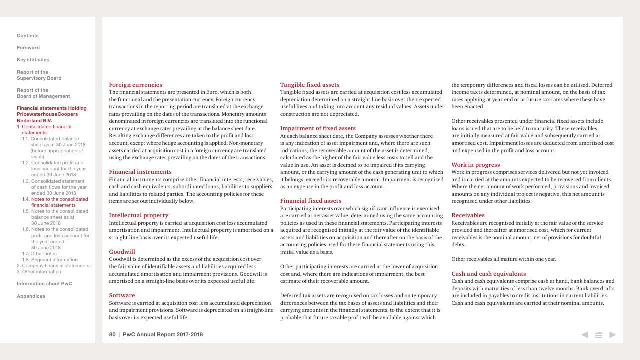 Text slide 80 from 2017 2018 PwC Annual Report PwC