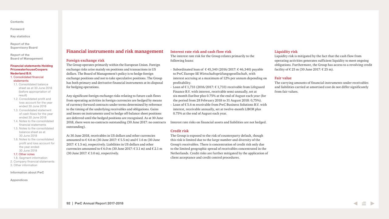 Text slide 92 from 2017 2018 PwC Annual Report PwC