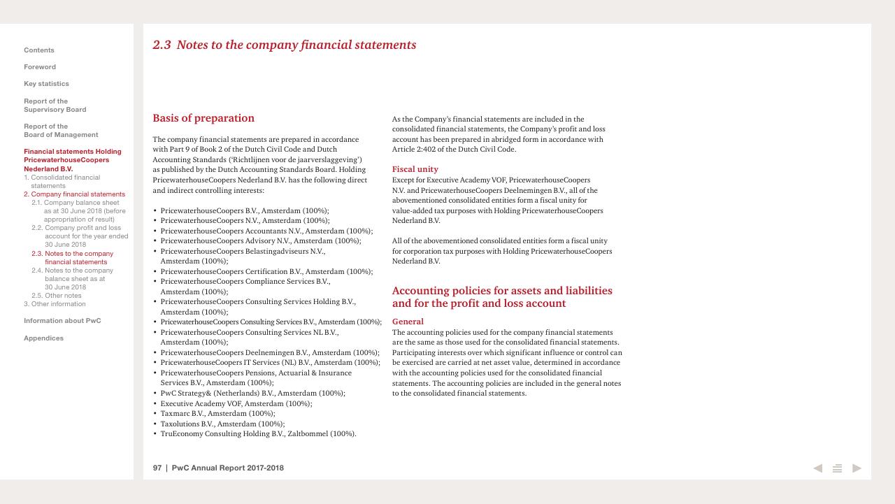 Text slide 97 from 2017 2018 PwC Annual Report PwC