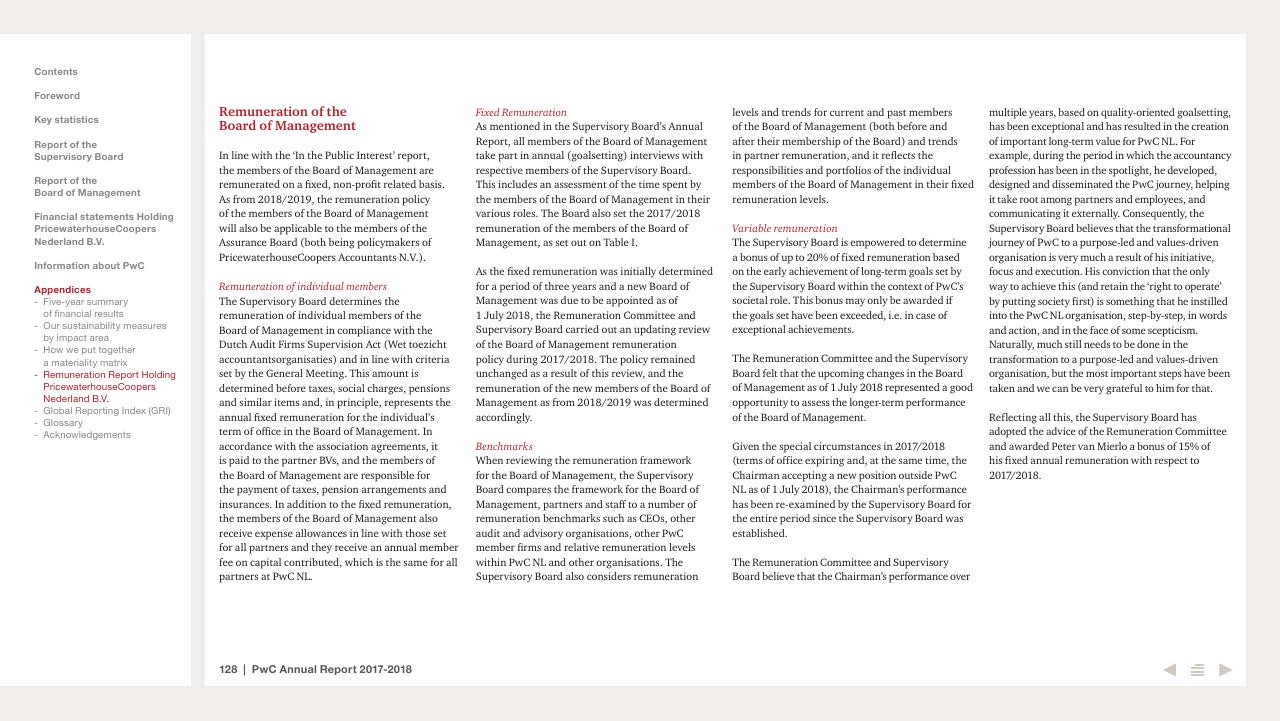 Text slide 128 from 2017 2018 PwC Annual Report PwC