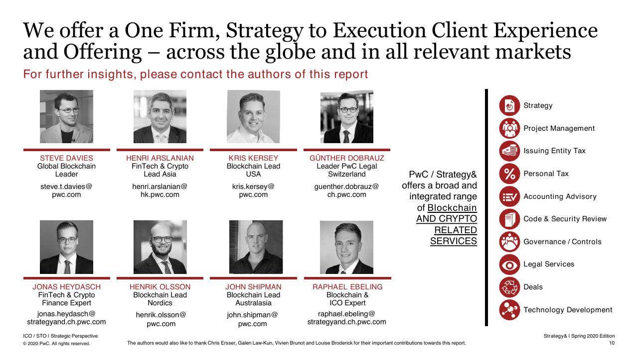 Team slide 11 from 6th Ico _ Sto Report PwC