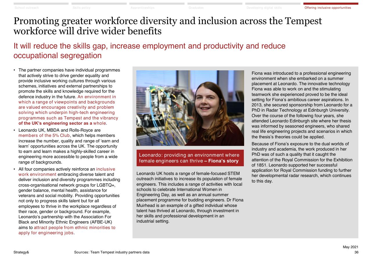 Case Study slide 36 from Assessment Of The Expected Economic Impact Of The Tempest Programme 2021 2050 PwC