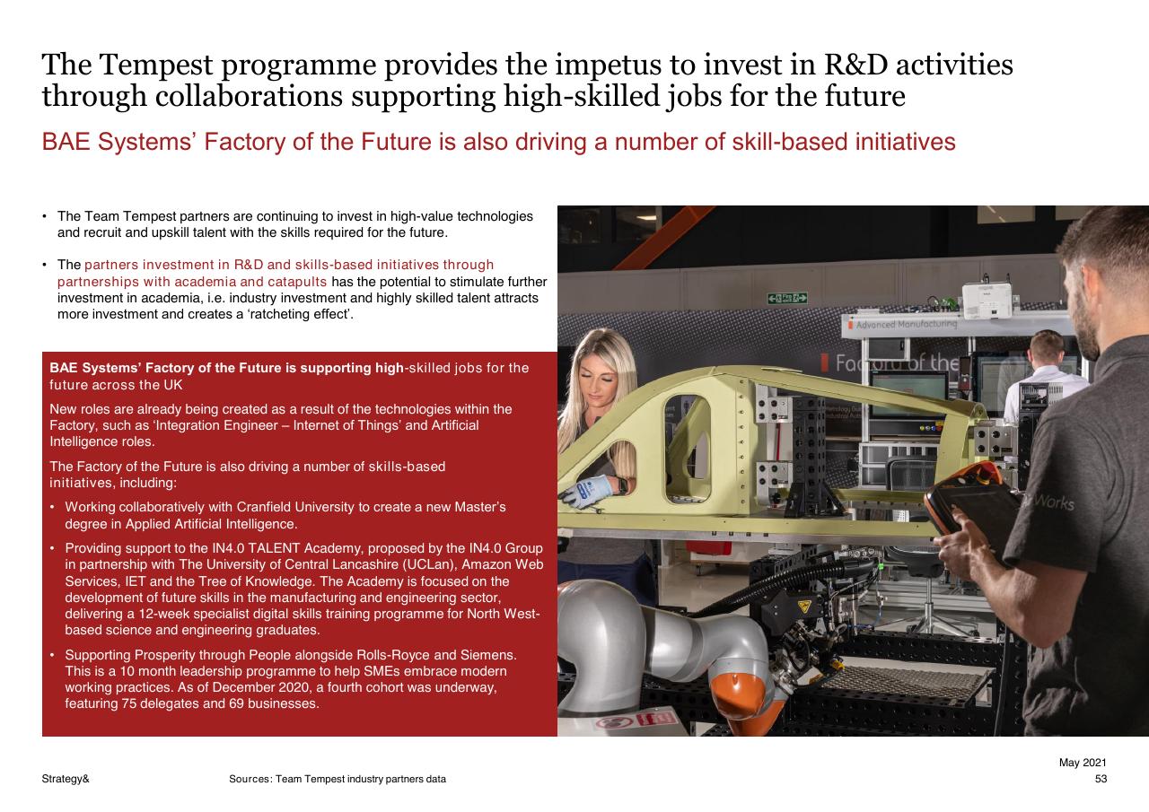 Text slide 53 from Assessment Of The Expected Economic Impact Of The Tempest Programme 2021 2050 PwC
