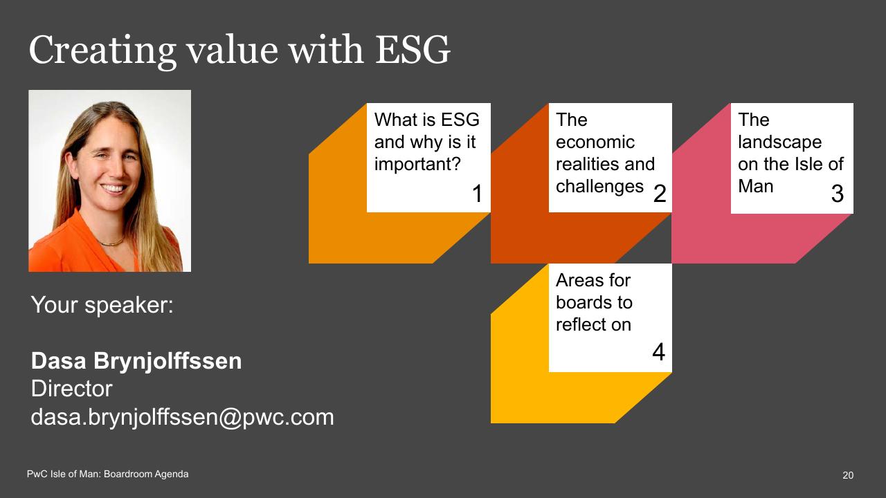 Process slide 20 from Boardroom Agenda PwC