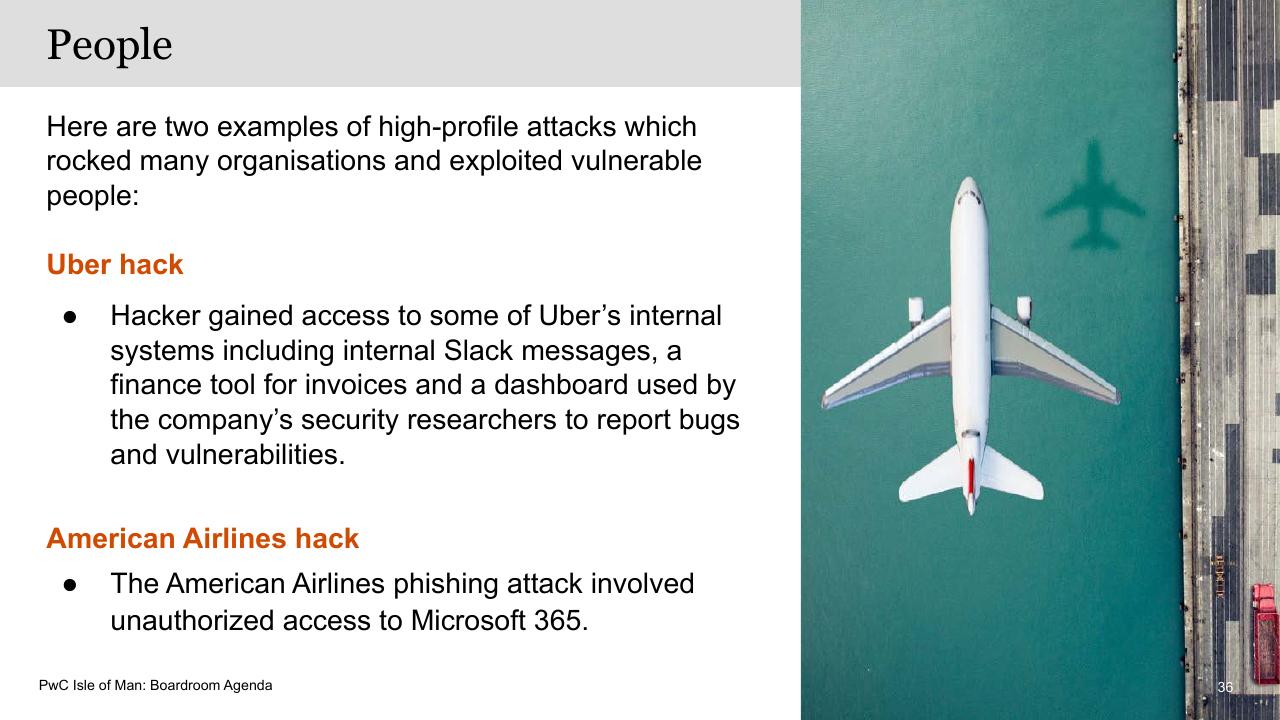 Text slide 36 from Boardroom Agenda PwC