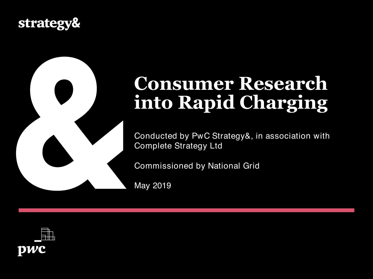 Consumer Research Into Rapid Charging consulting deck cover
