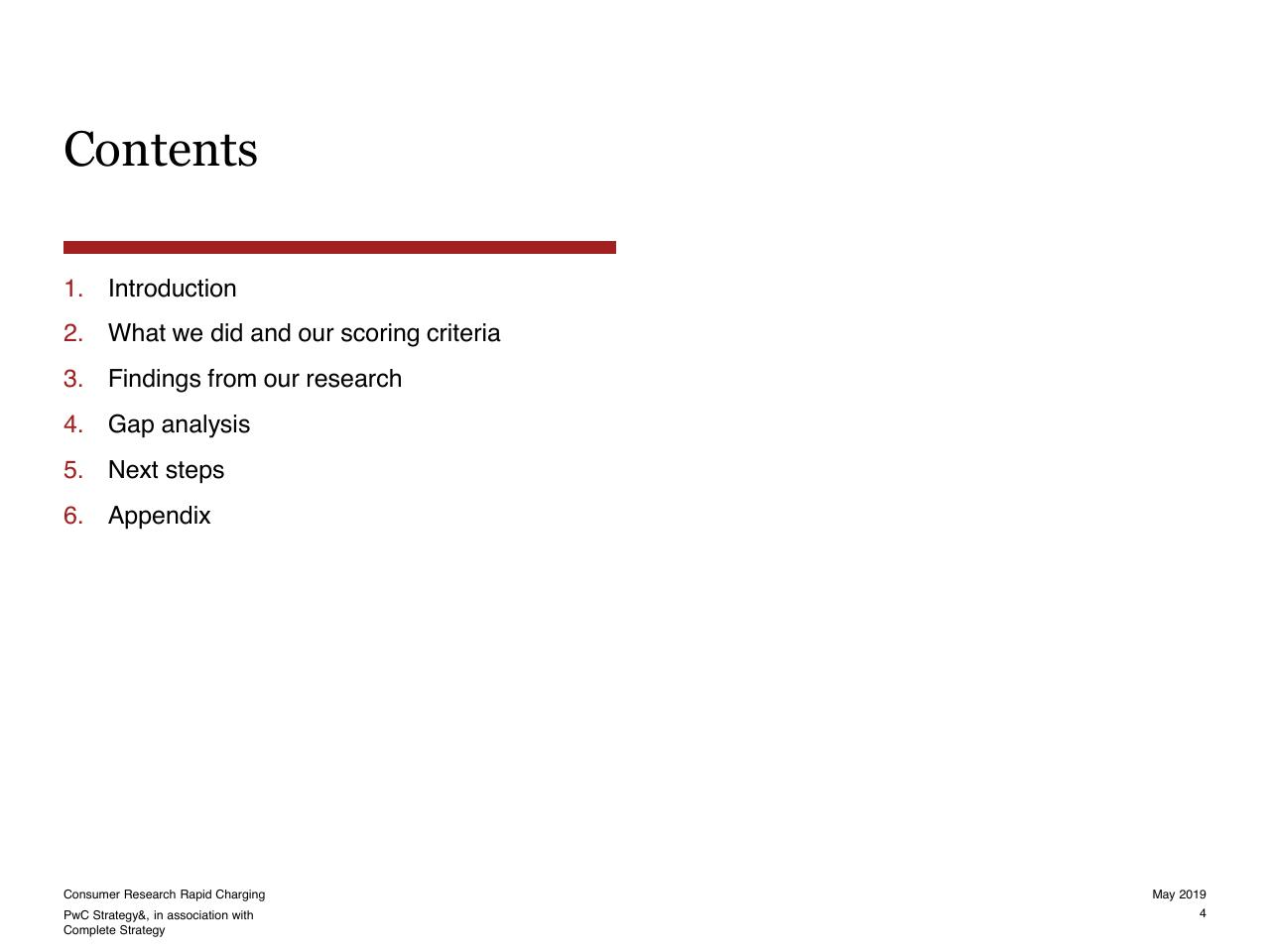 Section Divider slide 4 from Consumer Research Into Rapid Charging