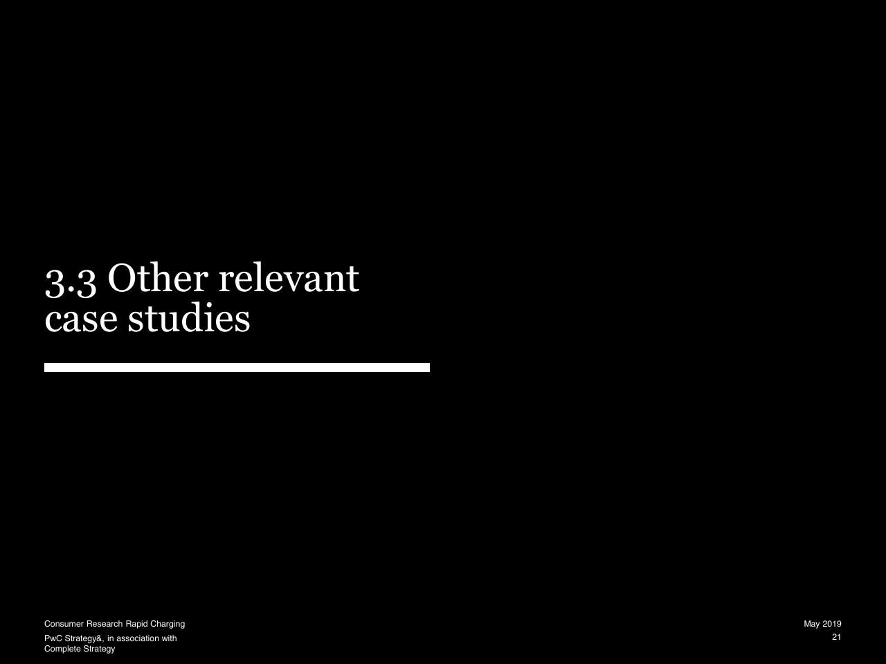 Section Divider slide 21 from Consumer Research Into Rapid Charging