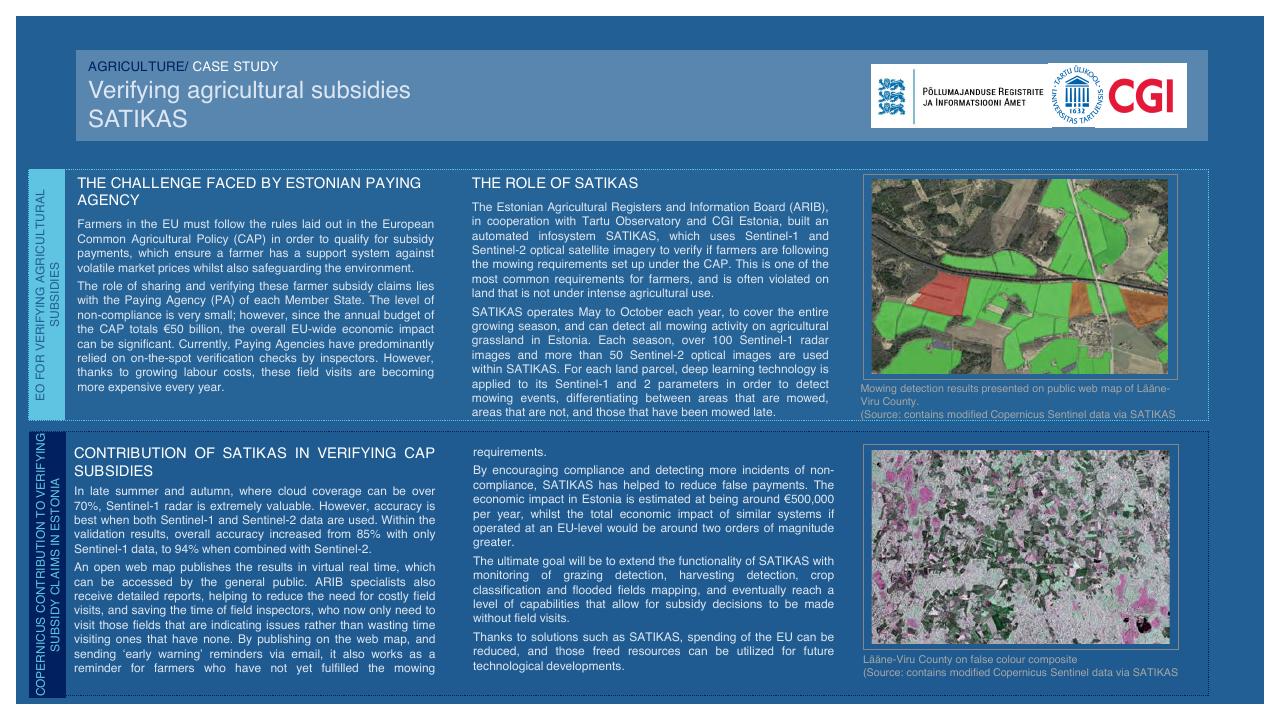 Case Study slide 48 from Copernicus Market Report February 2019 PwC
