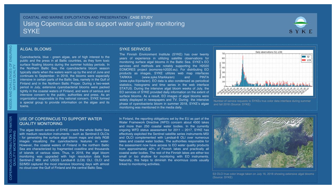 Case Study slide 84 from Copernicus Market Report February 2019 PwC